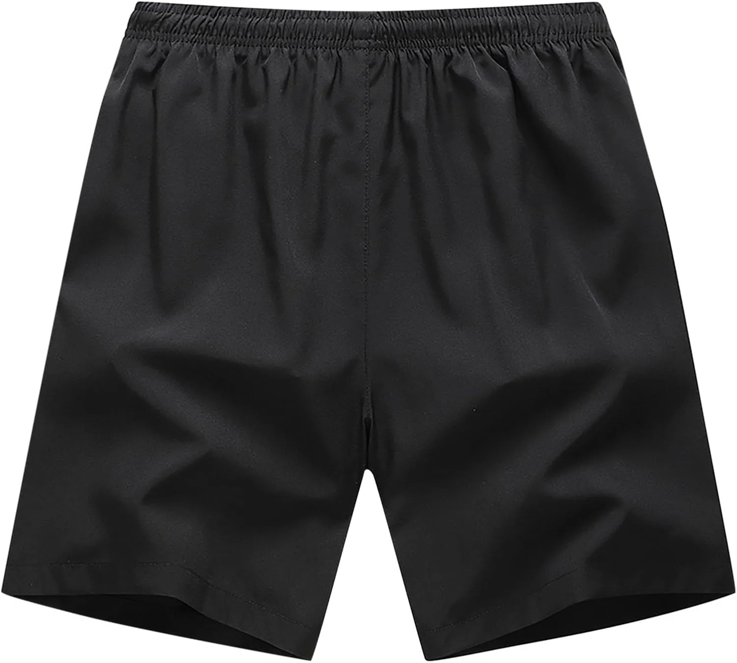 2 Pack - Men Athletic Running Shorts Plus Size Lightweight Summer Quick Dry Workout Gym Short with Zipper Pockets