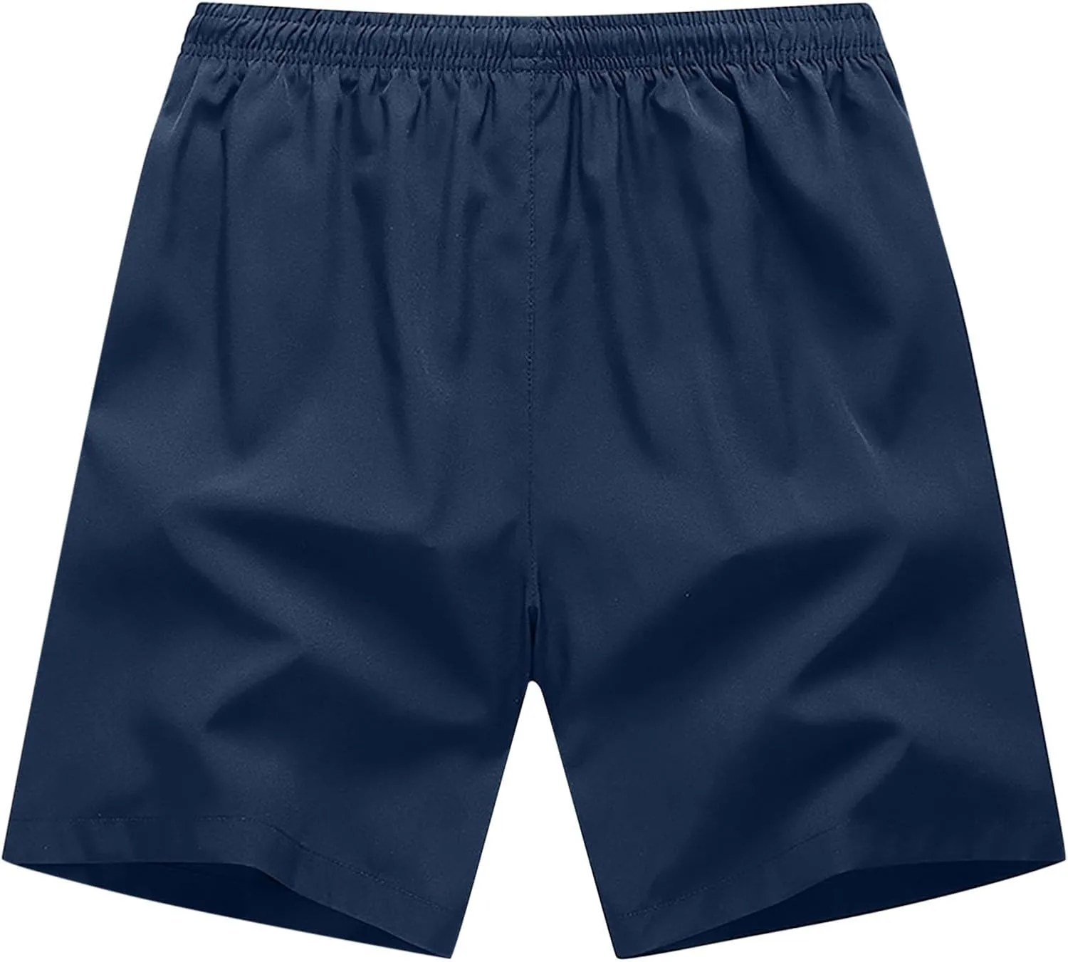 2 Pack - Men Athletic Running Shorts Plus Size Lightweight Summer Quick Dry Workout Gym Short with Zipper Pockets