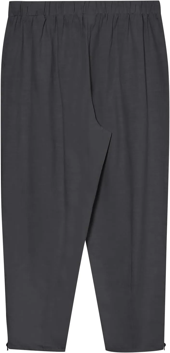 3/4 Leg Shorts for Men Summer Drawstring Elastic Waist Zipper Fit Comfy Leisure Style Elasticity Cute Trendy Trousers
