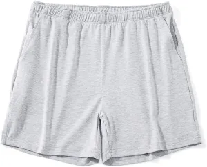 AIMPACT Mens Lounge Shorts Breathable Soft 4 Inch Lightweight Simple Active Shorts Sleep Bottoms