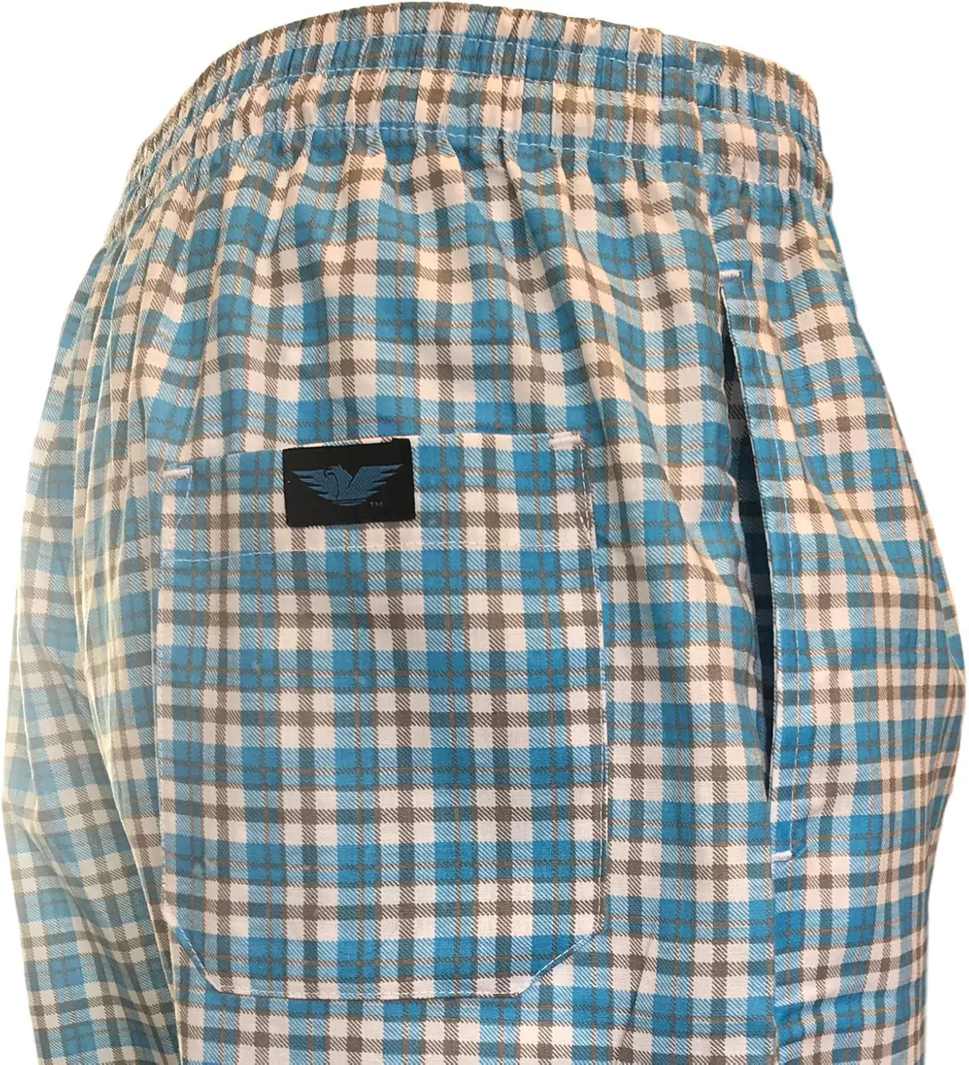 AMERICAN HEAVEN Men's 3 Pack Lounge Pajama Sleep Pants/Drawstring & Pockets Designer Woven Pant Bottoms