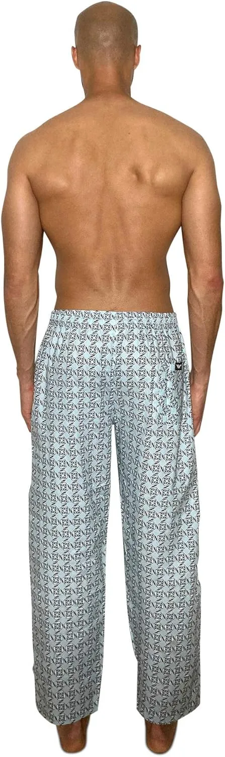 AMERICAN HEAVEN Men's 3 Pack Lounge Pajama Sleep Pants/Drawstring & Pockets Designer Woven Pant Bottoms