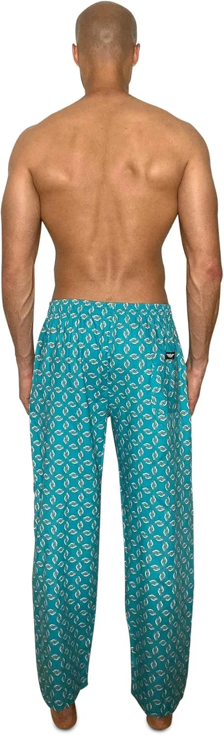 AMERICAN HEAVEN Men's 3 Pack Lounge Pajama Sleep Pants/Drawstring & Pockets Designer Woven Pant Bottoms