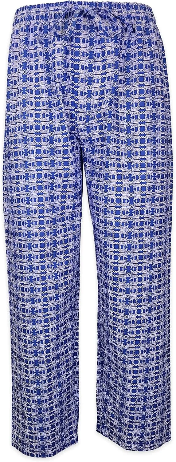 AMERICAN HEAVEN Men's 3 Pack Lounge Pajama Sleep Pants/Drawstring & Pockets Designer Woven Pant Bottoms