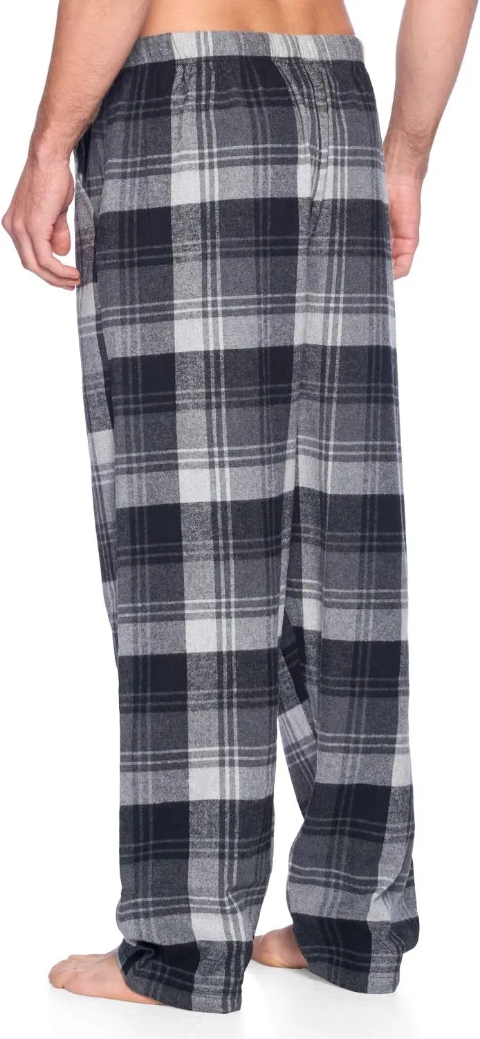 Ashford & Brooks Mens Super Soft Flannel Plaid Pajama Sleep Pants