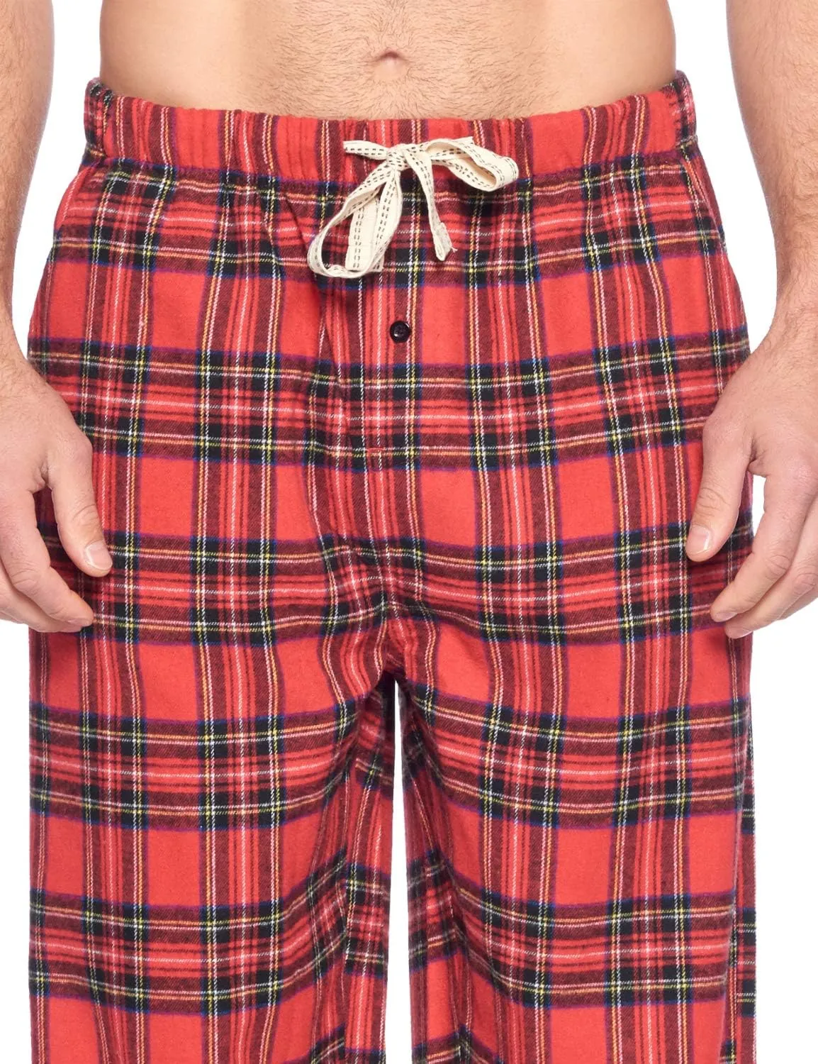 Ashford & Brooks Mens Super Soft Flannel Plaid Pajama Sleep Pants