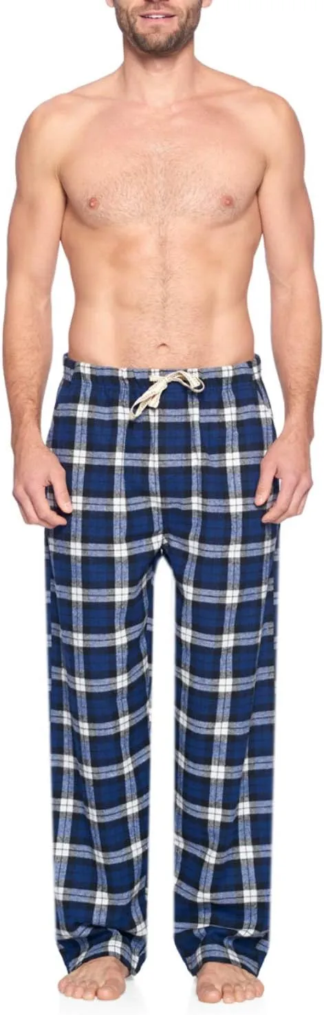 Ashford & Brooks Mens Super Soft Flannel Plaid Pajama Sleep Pants