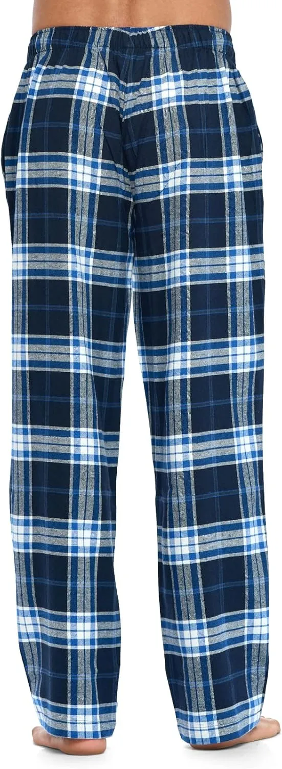 Ashford & Brooks Mens Super Soft Flannel Plaid Pajama Sleep Pants