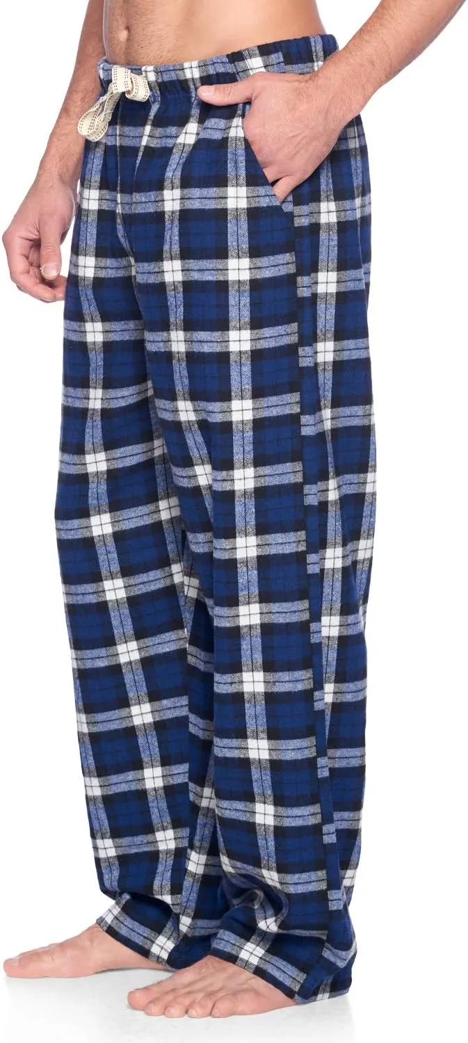 Ashford & Brooks Mens Super Soft Flannel Plaid Pajama Sleep Pants