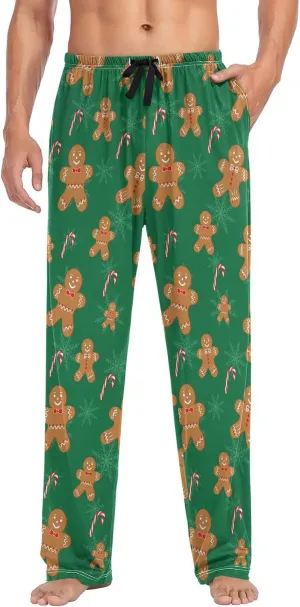Aslsiy Christmas Men's Pajama Bottoms Soft Mens Sleep Pants Pajama Pants Winter Lounge PJ Pants