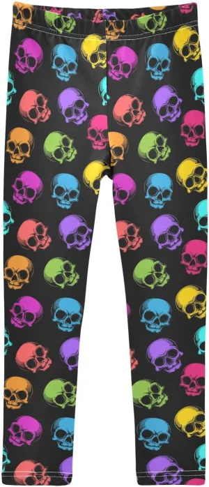 Aslsiy Girls Leggings Toddler Stretch Tights Pants Full Length Dance Yoga Pants Sleep Pants