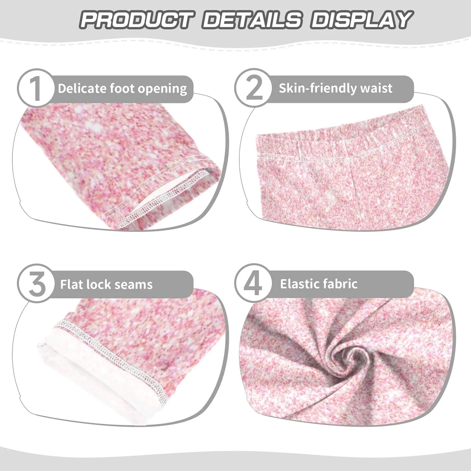 Aslsiy Girls Leggings Toddler Stretch Tights Pants Full Length Dance Yoga Pants Sleep Pants