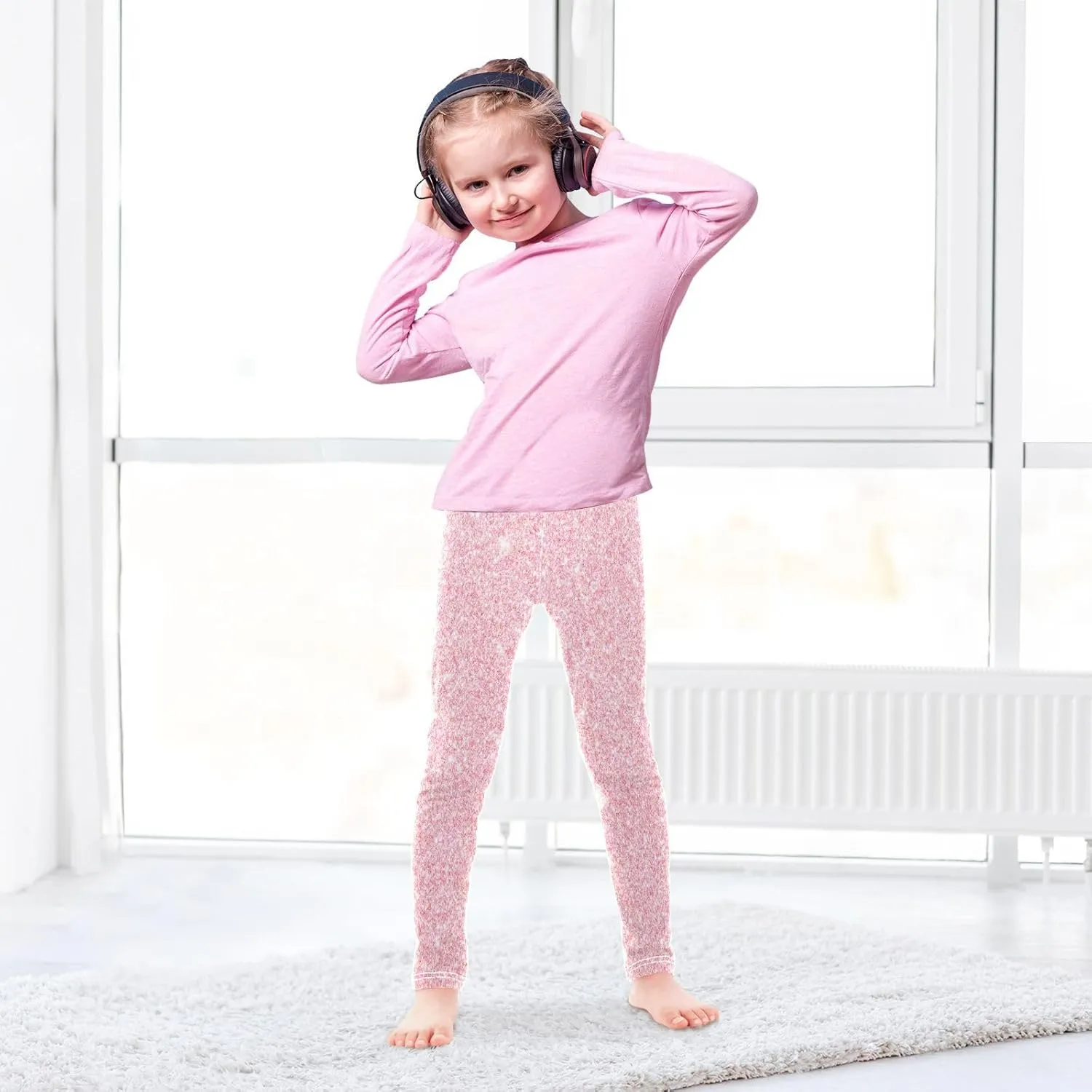 Aslsiy Girls Leggings Toddler Stretch Tights Pants Full Length Dance Yoga Pants Sleep Pants