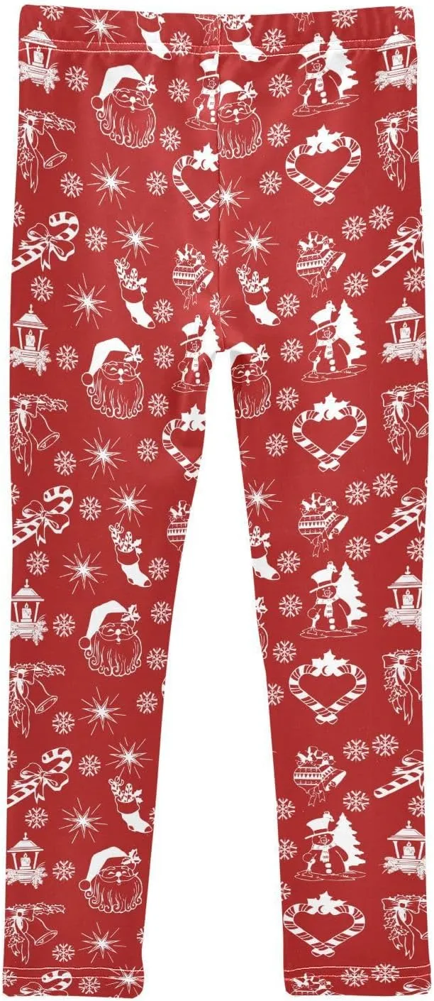 Aslsiy Girls Leggings Toddler Stretch Tights Pants Full Length Dance Yoga Pants Sleep Pants