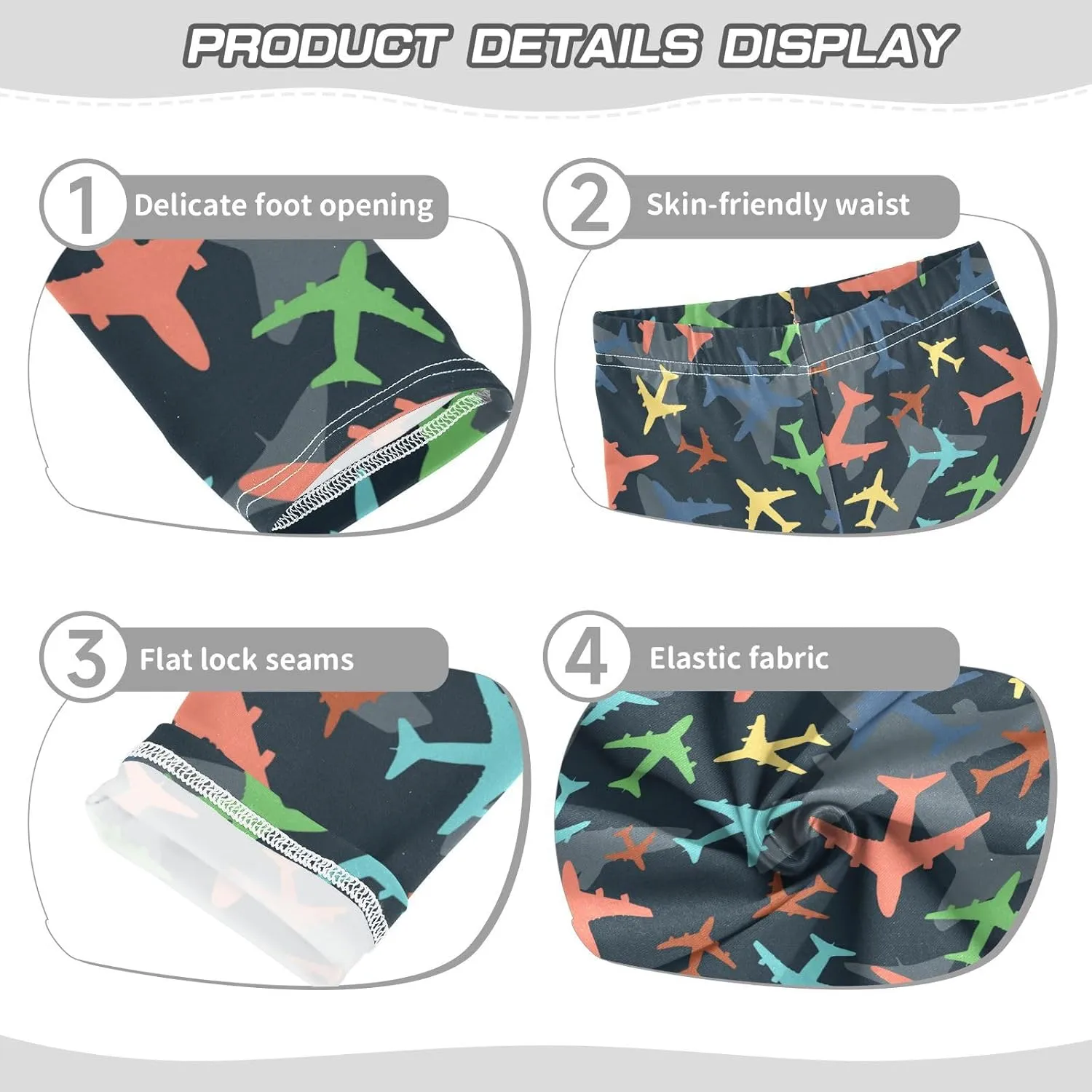 Aslsiy Girls Leggings Toddler Stretch Tights Pants Full Length Dance Yoga Pants Sleep Pants