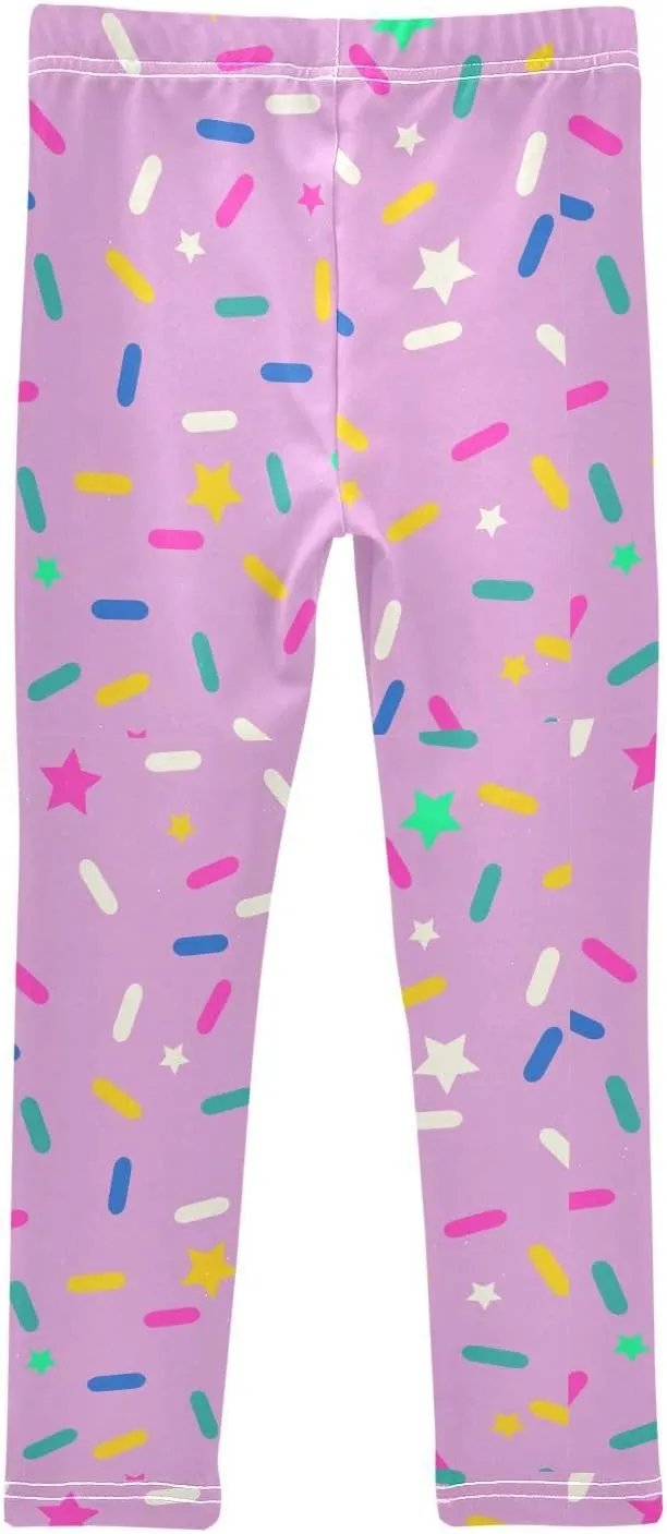 Aslsiy Girls Leggings Toddler Stretch Tights Pants Full Length Dance Yoga Pants Sleep Pants