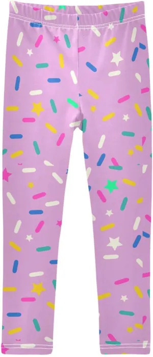 Aslsiy Girls Leggings Toddler Stretch Tights Pants Full Length Dance Yoga Pants Sleep Pants