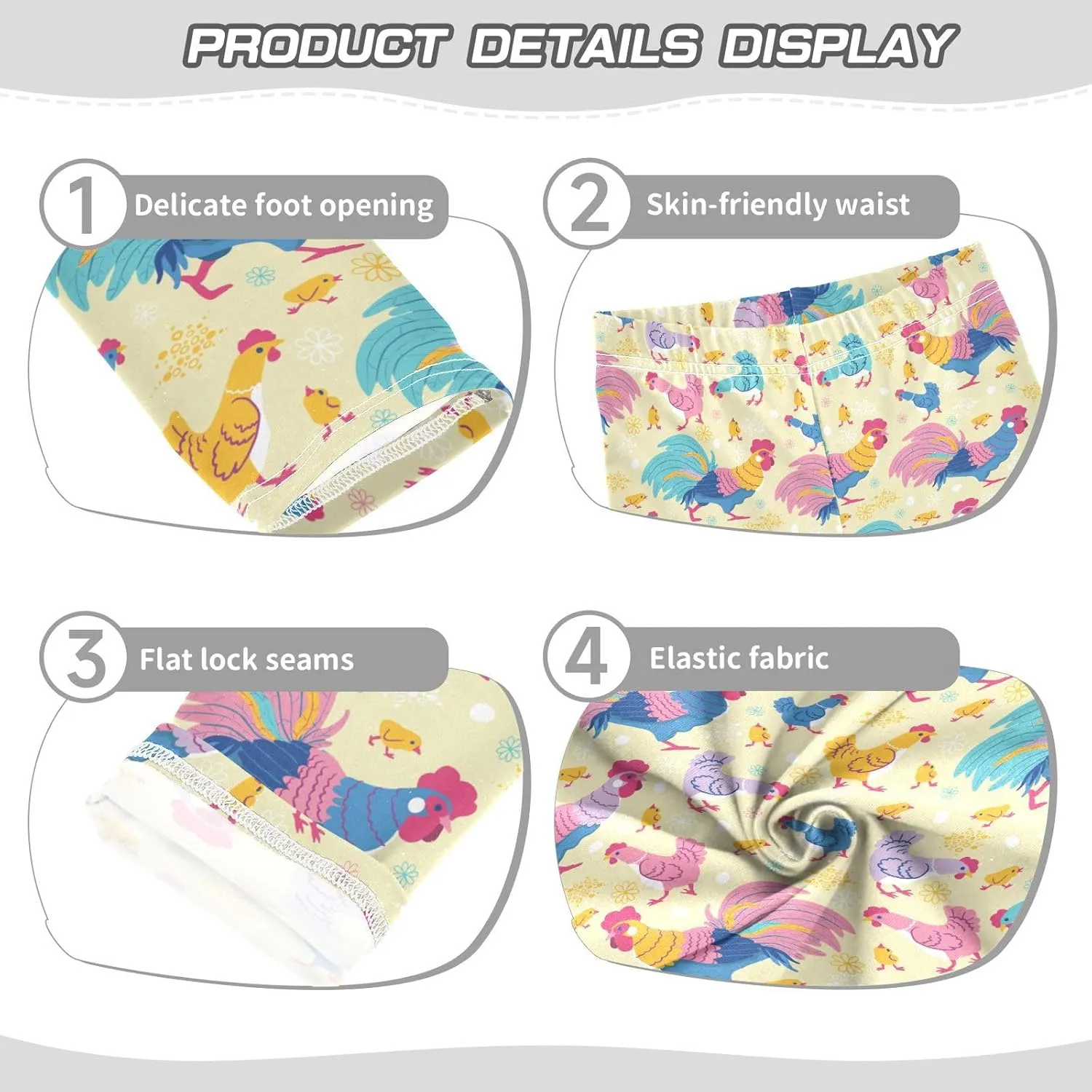 Aslsiy Girls Leggings Toddler Stretch Tights Pants Full Length Dance Yoga Pants Sleep Pants
