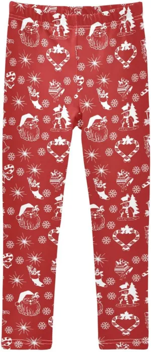 Aslsiy Girls Leggings Toddler Stretch Tights Pants Full Length Dance Yoga Pants Sleep Pants