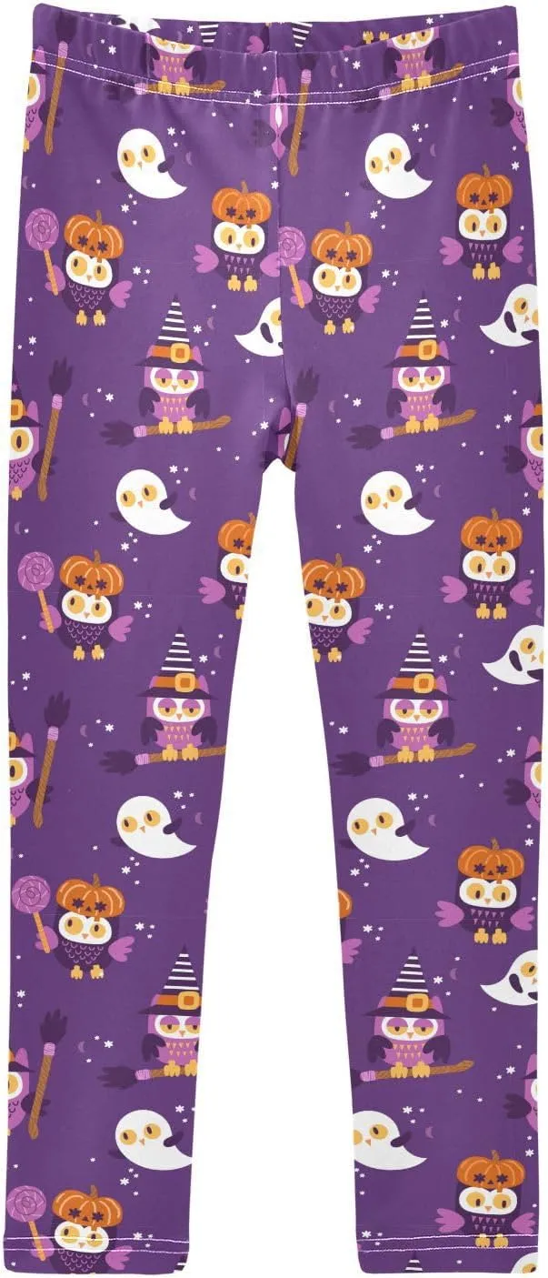 Aslsiy Girls Leggings Toddler Stretch Tights Pants Full Length Dance Yoga Pants Sleep Pants