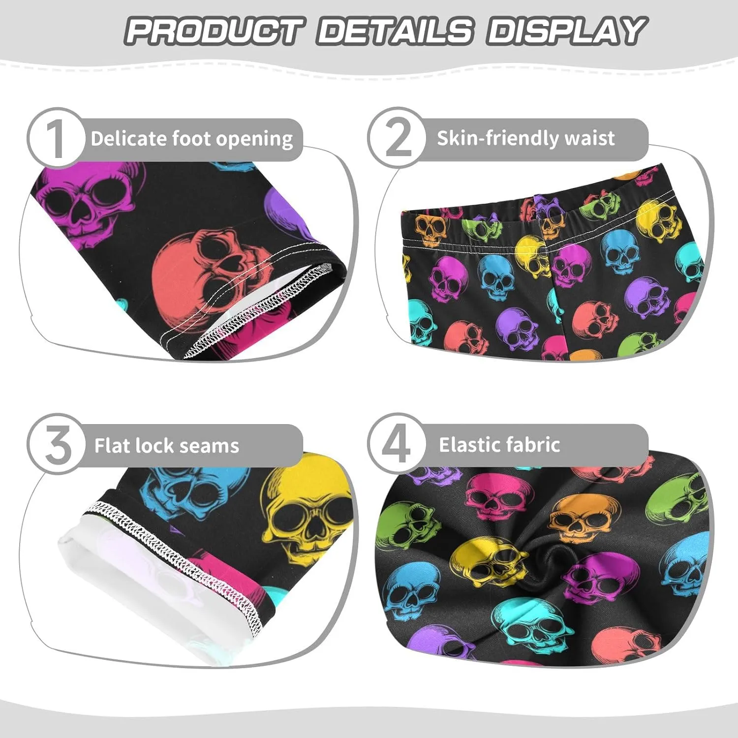 Aslsiy Girls Leggings Toddler Stretch Tights Pants Full Length Dance Yoga Pants Sleep Pants