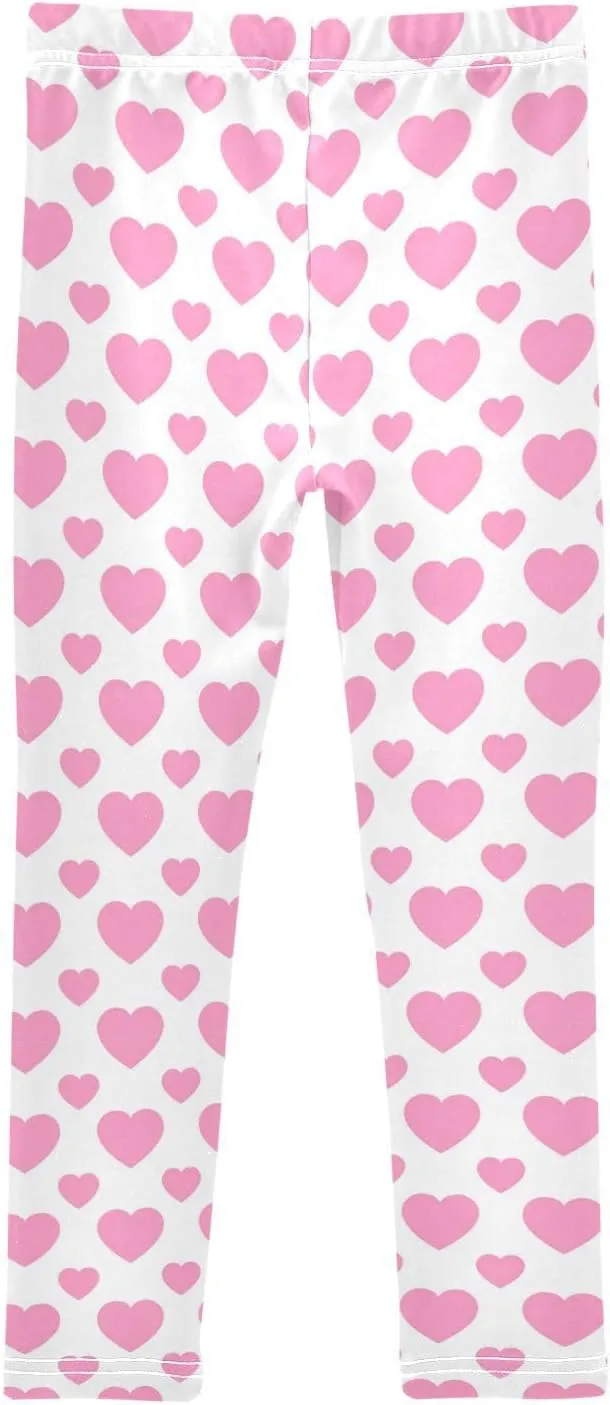 Aslsiy Girls Leggings Toddler Stretch Tights Pants Full Length Dance Yoga Pants Sleep Pants