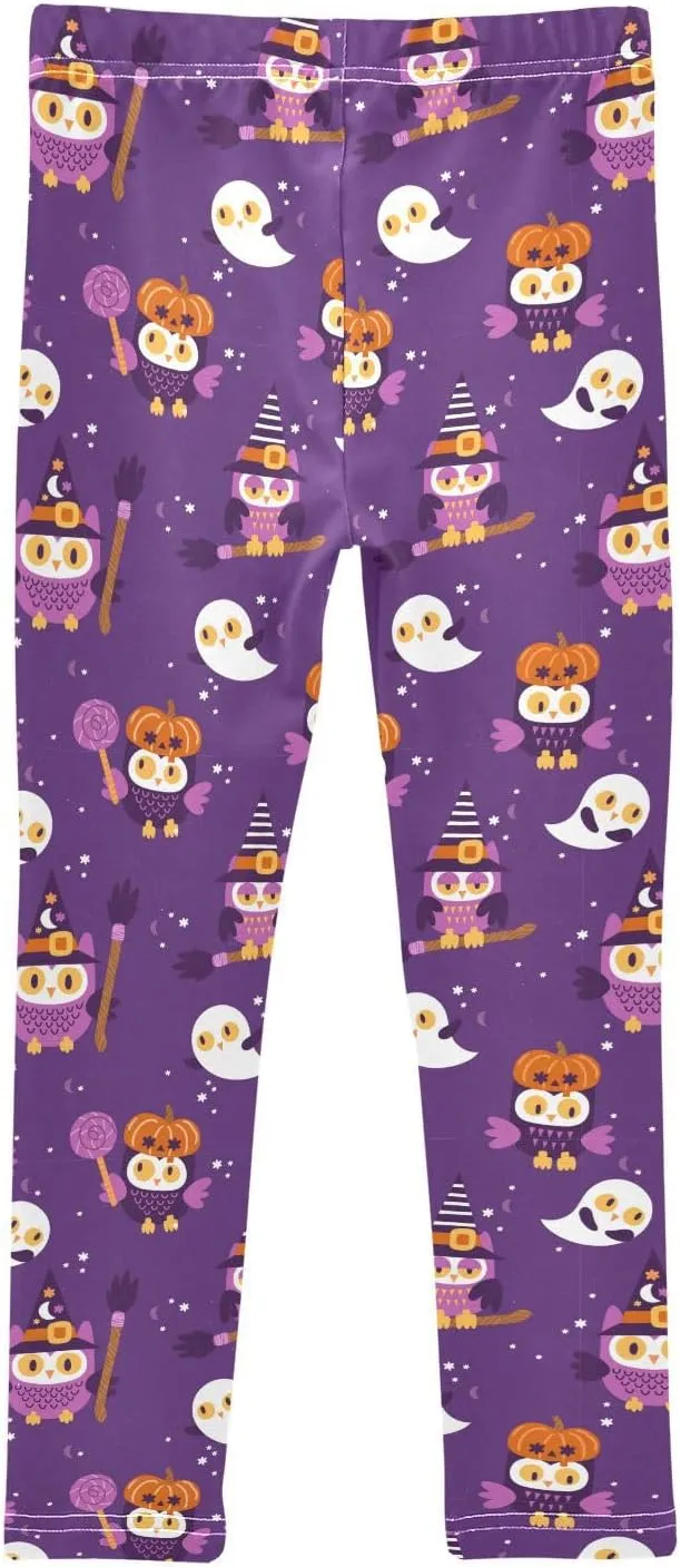Aslsiy Girls Leggings Toddler Stretch Tights Pants Full Length Dance Yoga Pants Sleep Pants
