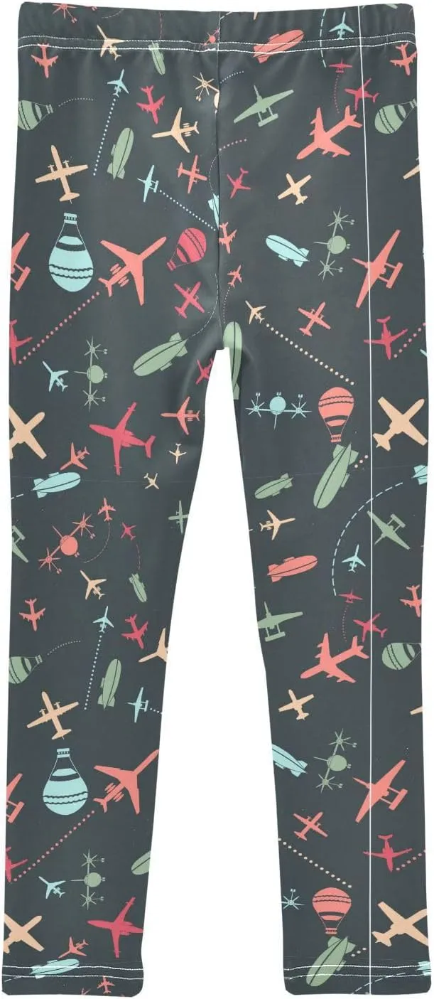 Aslsiy Girls Leggings Toddler Stretch Tights Pants Full Length Dance Yoga Pants Sleep Pants