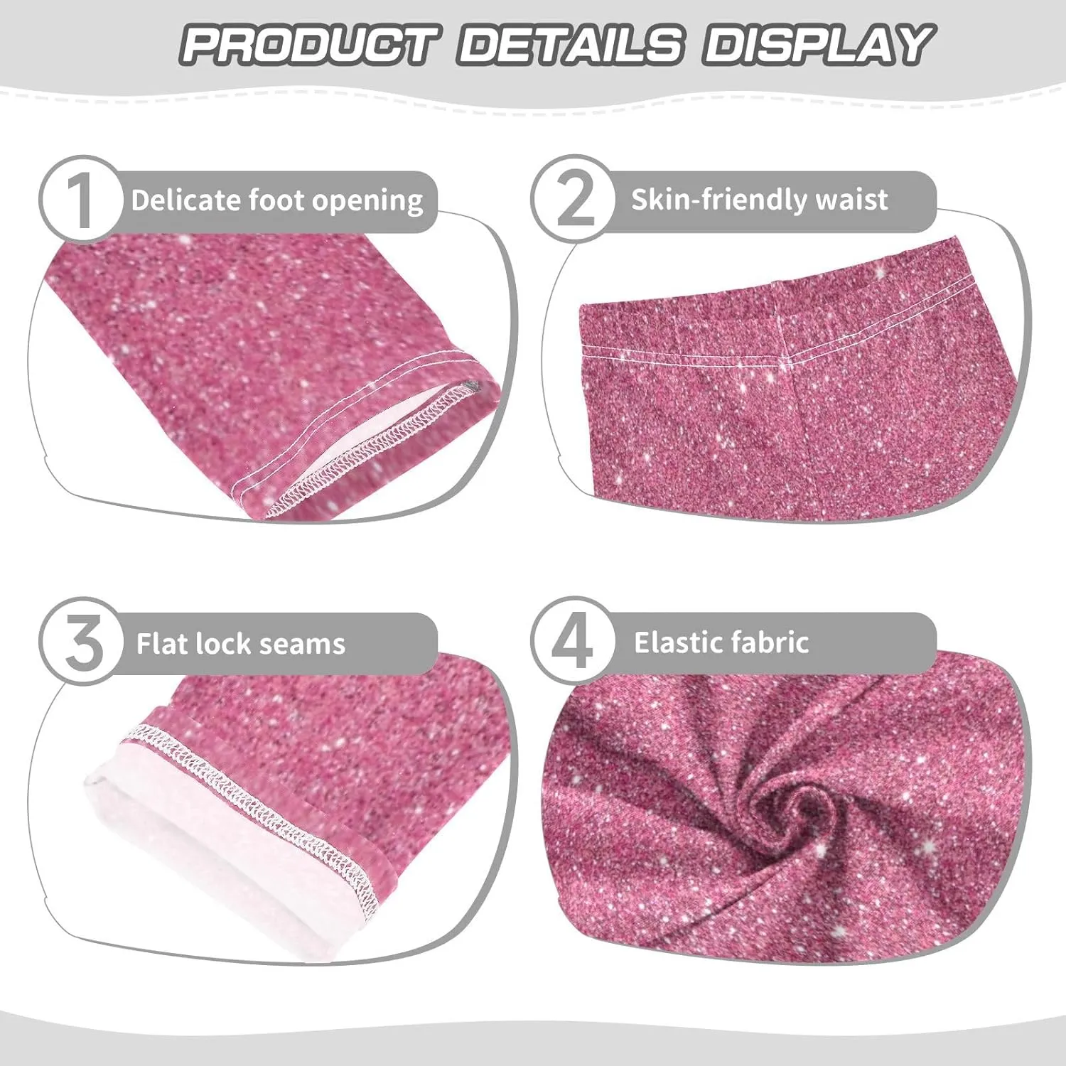 Aslsiy Girls Leggings Toddler Stretch Tights Pants Full Length Dance Yoga Pants Sleep Pants