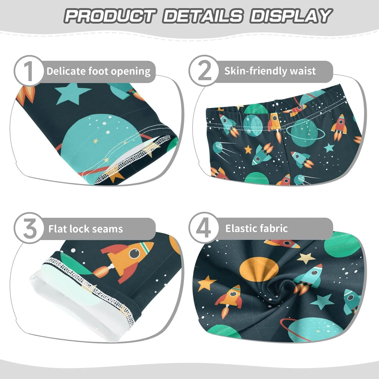 Aslsiy Girls Leggings Toddler Stretch Tights Pants Full Length Dance Yoga Pants Sleep Pants