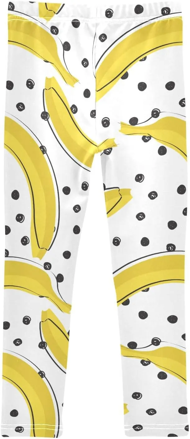 Aslsiy Girls Leggings Toddler Stretch Tights Pants Full Length Dance Yoga Pants Sleep Pants