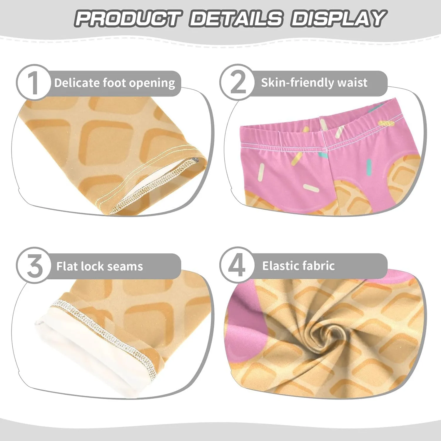 Aslsiy Girls Leggings Toddler Stretch Tights Pants Full Length Dance Yoga Pants Sleep Pants