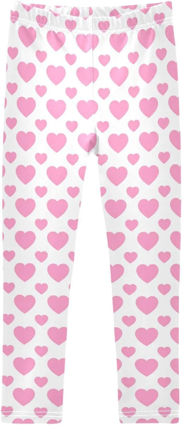 Aslsiy Girls Leggings Toddler Stretch Tights Pants Full Length Dance Yoga Pants Sleep Pants