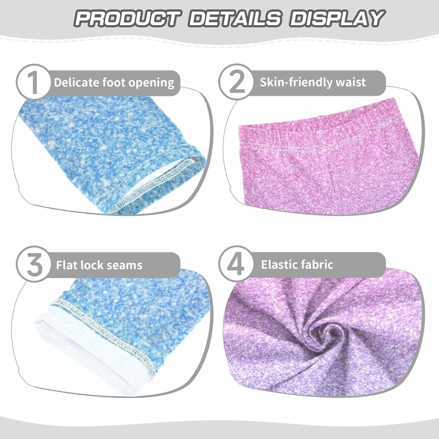 Aslsiy Girls Leggings Toddler Stretch Tights Pants Full Length Dance Yoga Pants Sleep Pants