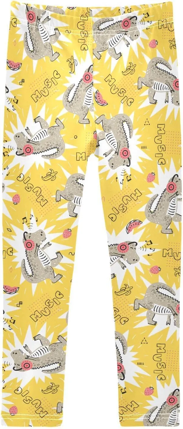 Aslsiy Girls Leggings Toddler Stretch Tights Pants Full Length Dance Yoga Pants Sleep Pants