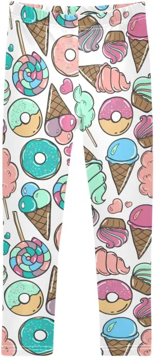 Aslsiy Girls Leggings Toddler Stretch Tights Pants Full Length Dance Yoga Pants Sleep Pants