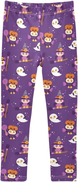 Aslsiy Girls Leggings Toddler Stretch Tights Pants Full Length Dance Yoga Pants Sleep Pants