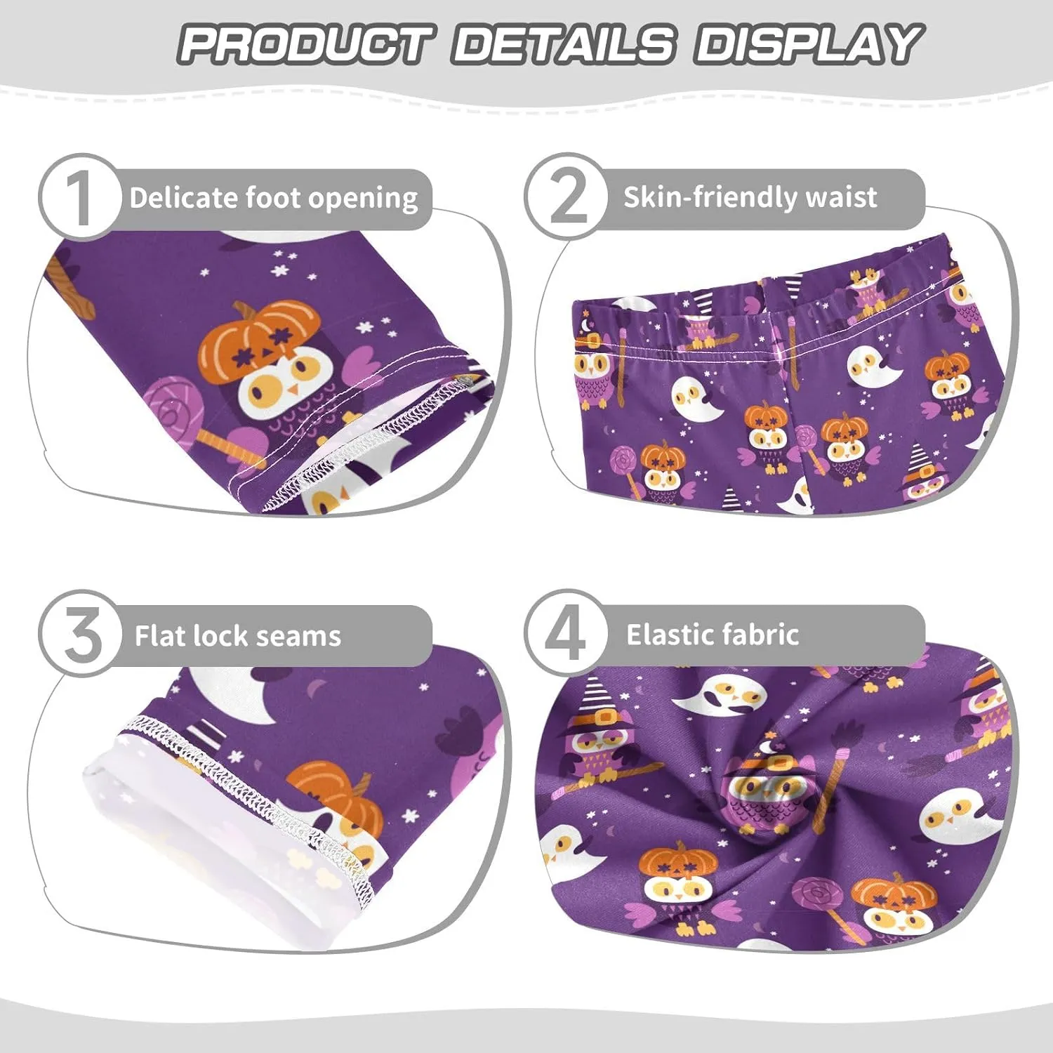 Aslsiy Girls Leggings Toddler Stretch Tights Pants Full Length Dance Yoga Pants Sleep Pants