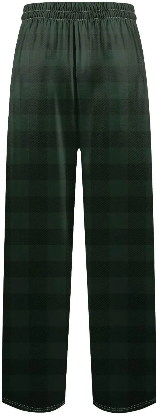 Big and Tall Lounge Pants for Men Soft Cotton Plaid Pajama Pants Loose Elastic Waist Lounging Trousers with Pockets