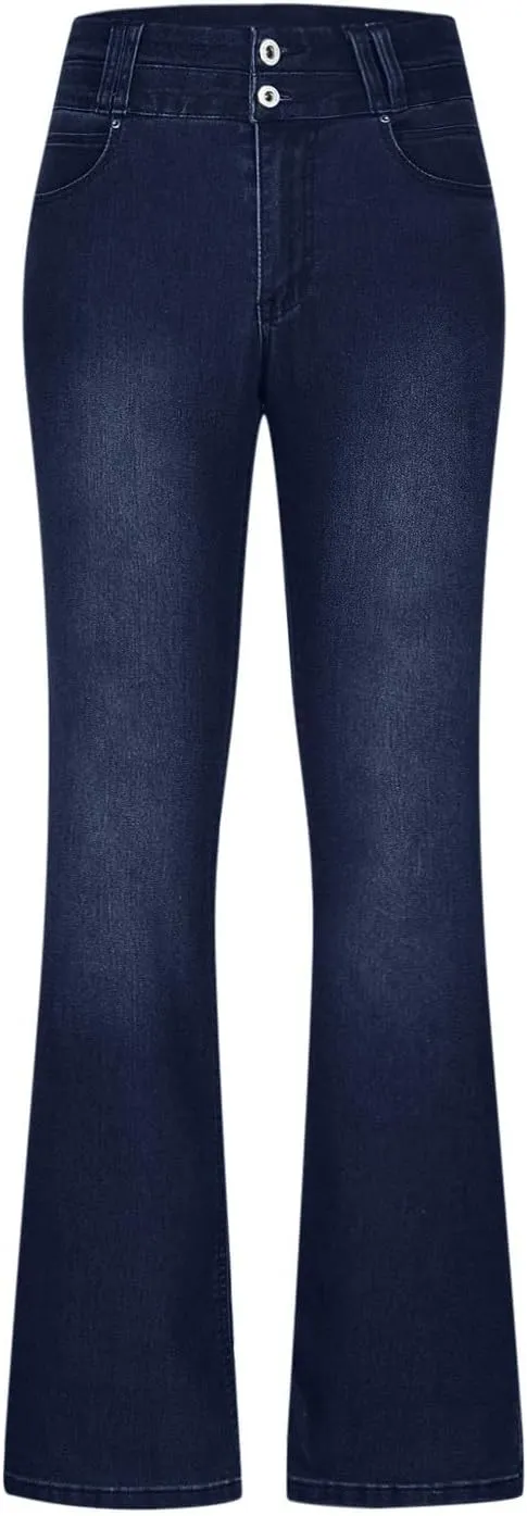 Bootcut Jeans for Women High Waisted Denim Flare Jean Pants Fashion Slim Fit Skinny Denim Pants with Pockets