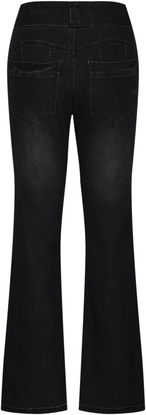 Bootcut Jeans for Women High Waisted Denim Flare Jean Pants Fashion Slim Fit Skinny Denim Pants with Pockets