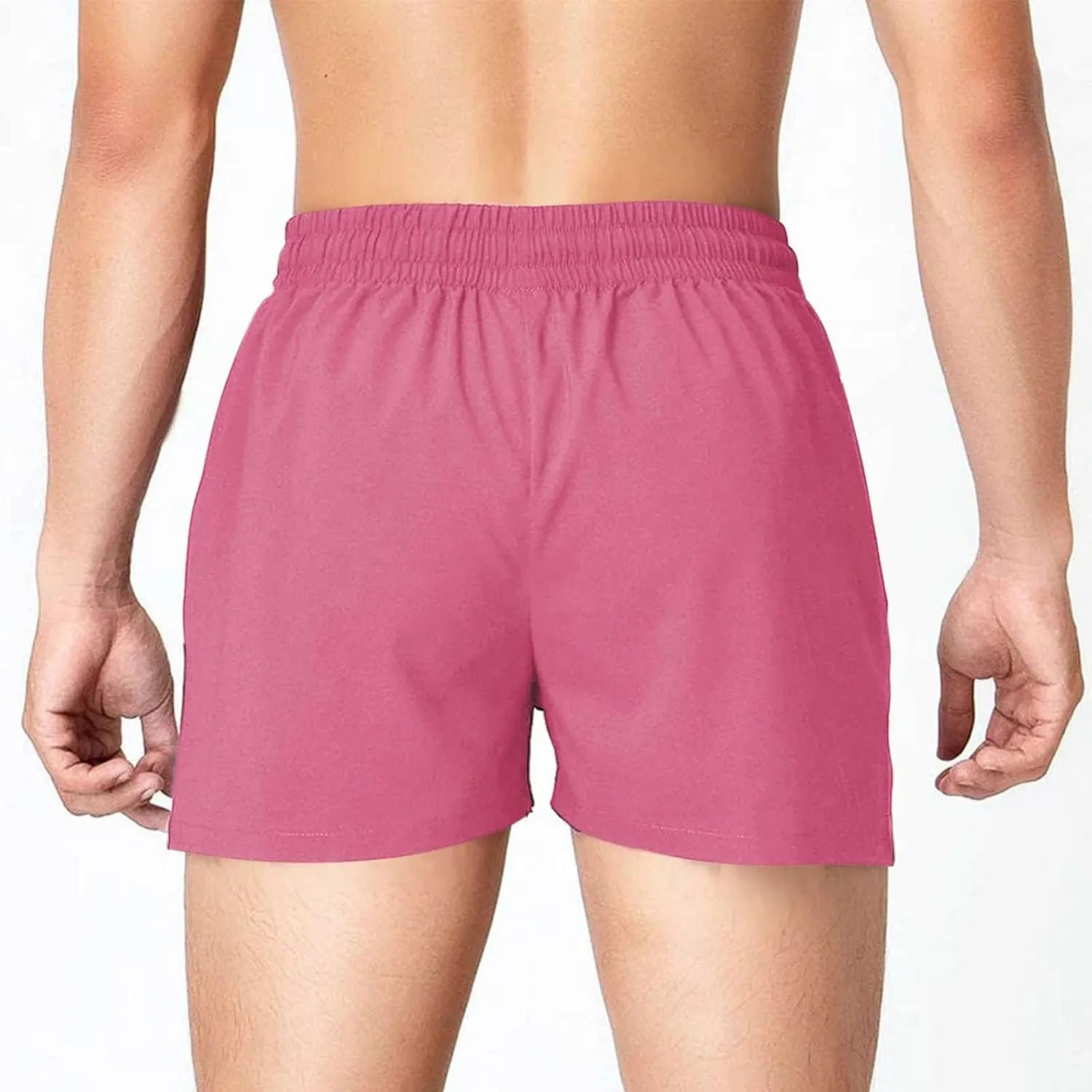 Cambkatl Men's Athletic Running Shorts Lightweight Casual Elastic Waist Quick Dry Workout Gym Shorts with Pockets