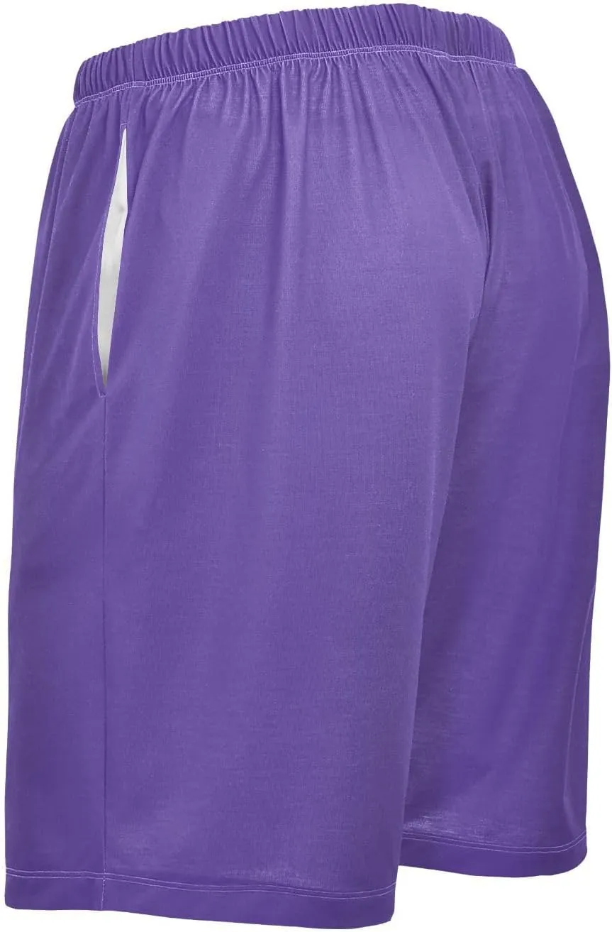 Caribbean Blue Mens Pajama Shorts PJ Sleep Shorts Lounge Shorts Sleepwear with Pockets Men, S