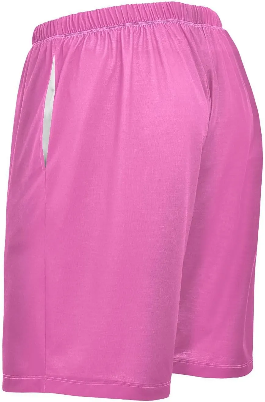 Caribbean Blue Mens Pajama Shorts PJ Sleep Shorts Lounge Shorts Sleepwear with Pockets Men, S