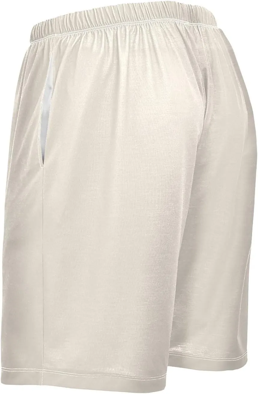 Caribbean Blue Mens Pajama Shorts PJ Sleep Shorts Lounge Shorts Sleepwear with Pockets Men, S