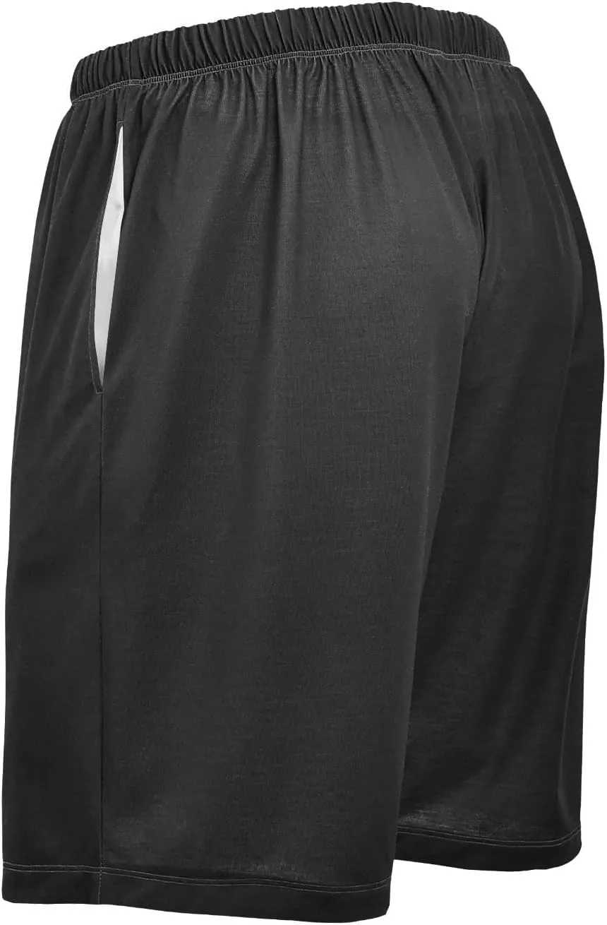 Caribbean Blue Mens Pajama Shorts PJ Sleep Shorts Lounge Shorts Sleepwear with Pockets Men, S