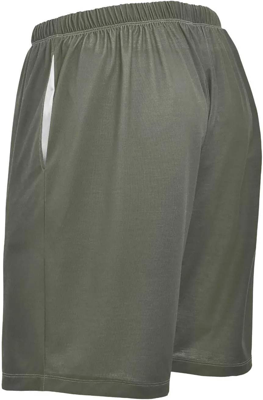 Caribbean Blue Mens Pajama Shorts PJ Sleep Shorts Lounge Shorts Sleepwear with Pockets Men, S