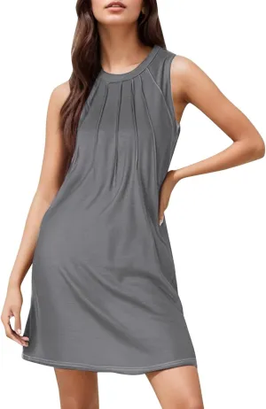 Casual Dresses for Women Fitted Travel V Neck Tank Short Sundresses Petite Church Travel Outfits for Women