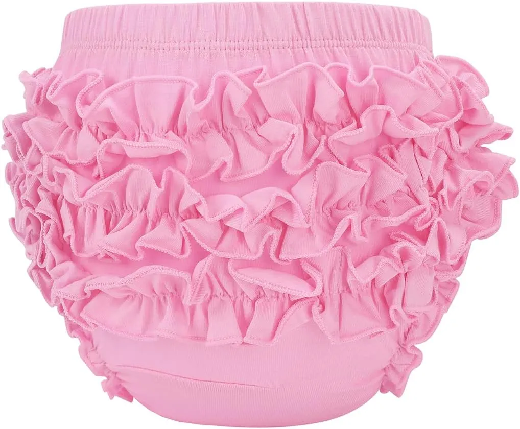 Century Star Baby Bloomers Ruffle Diaper Cover for Toddler Girls Newborn Toddler Kids Panties Bloomers Girl's Cotton Shorts
