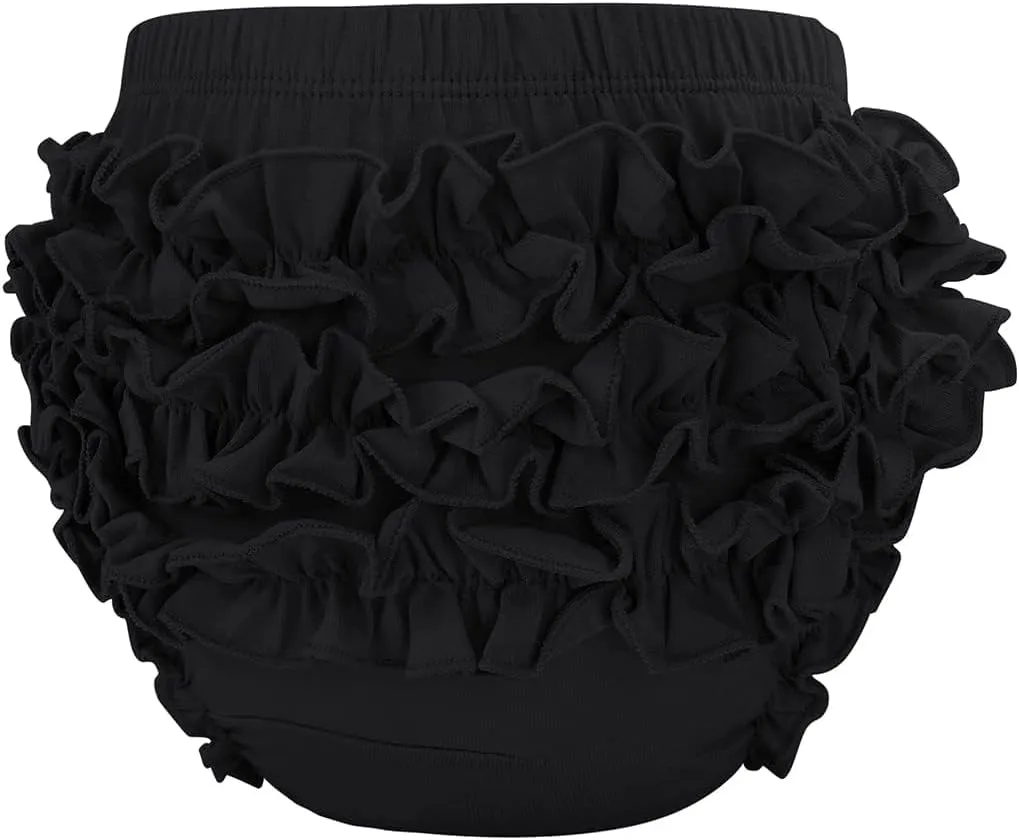 Century Star Baby Bloomers Ruffle Diaper Cover for Toddler Girls Newborn Toddler Kids Panties Bloomers Girl's Cotton Shorts